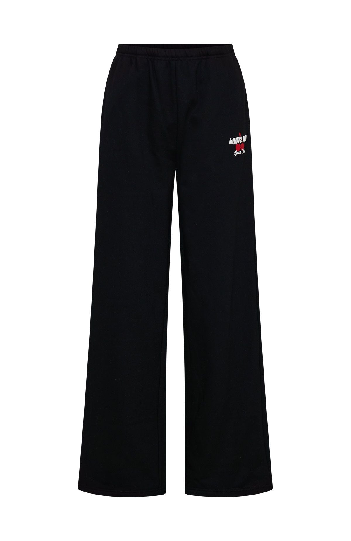 White Fox Club 14 Cassie Wide Leg Sweatpants Black