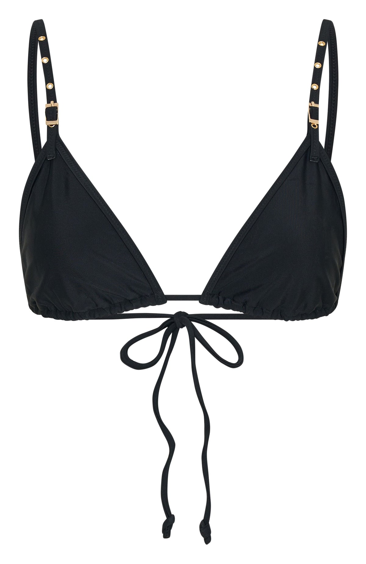 White Fox Hotline Bikini Top Black