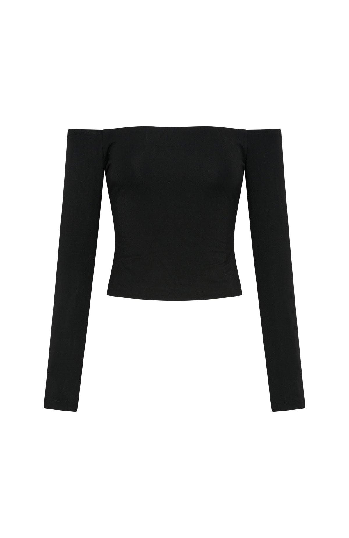 White Fox Mad For You Long Sleeve Top Black