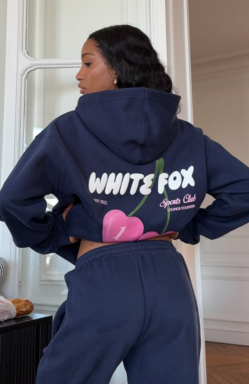 White Fox Club 14 Trinity Oversized Hoodie Navy