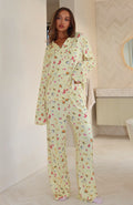 White Fox Pillow Talk Printed Long Sleeve Pyjama Set Fruit Salad