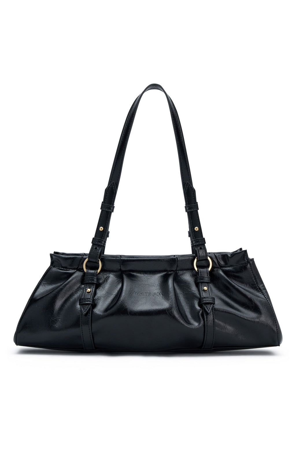 White Fox Aveline Shoulder Bag Black PU