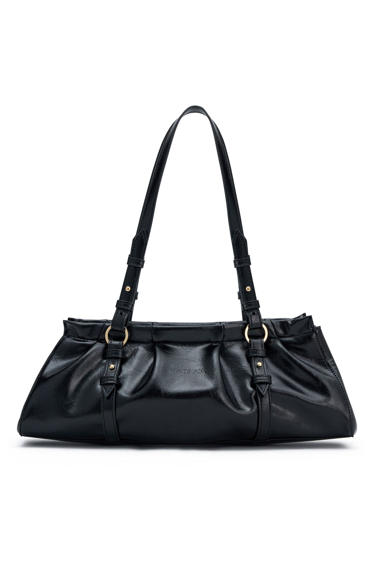 White Fox Aveline Shoulder Bag Black PU