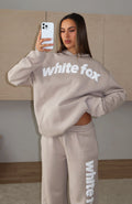 White Fox From The Archives Kenzie Oversized Hoodie Moon