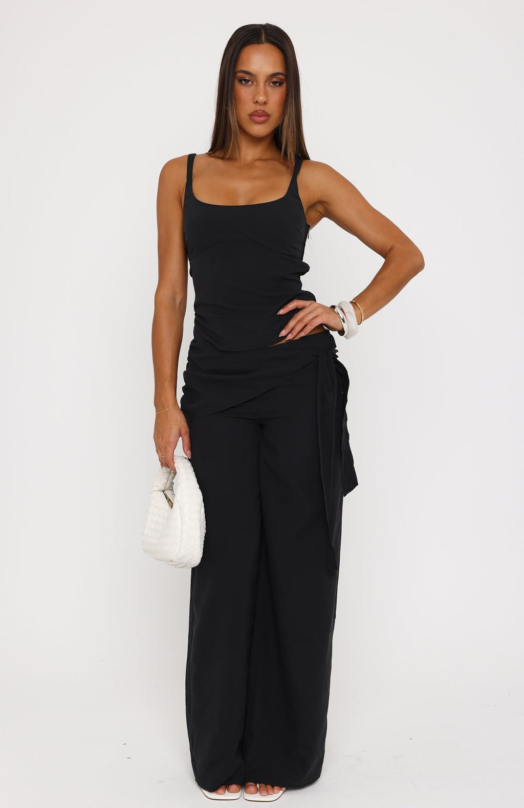 White Fox Belle Mood Bustier Black