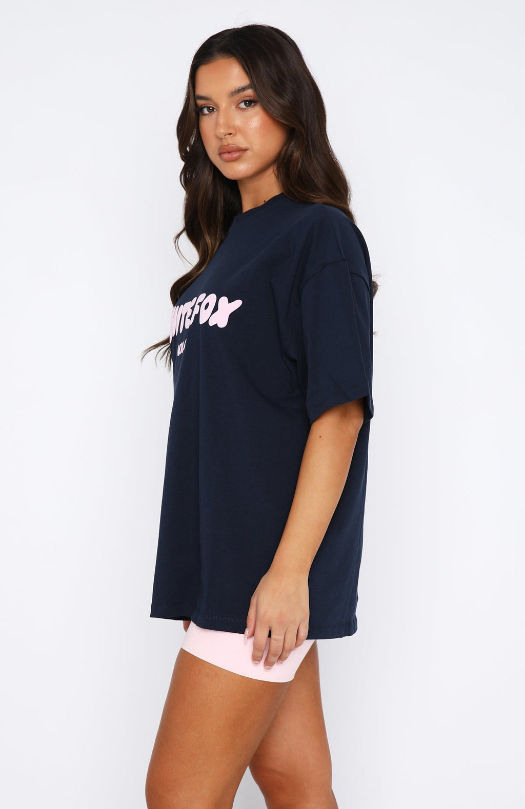 White Fox Limited Edition Offstage Oversized Tee Sapphire