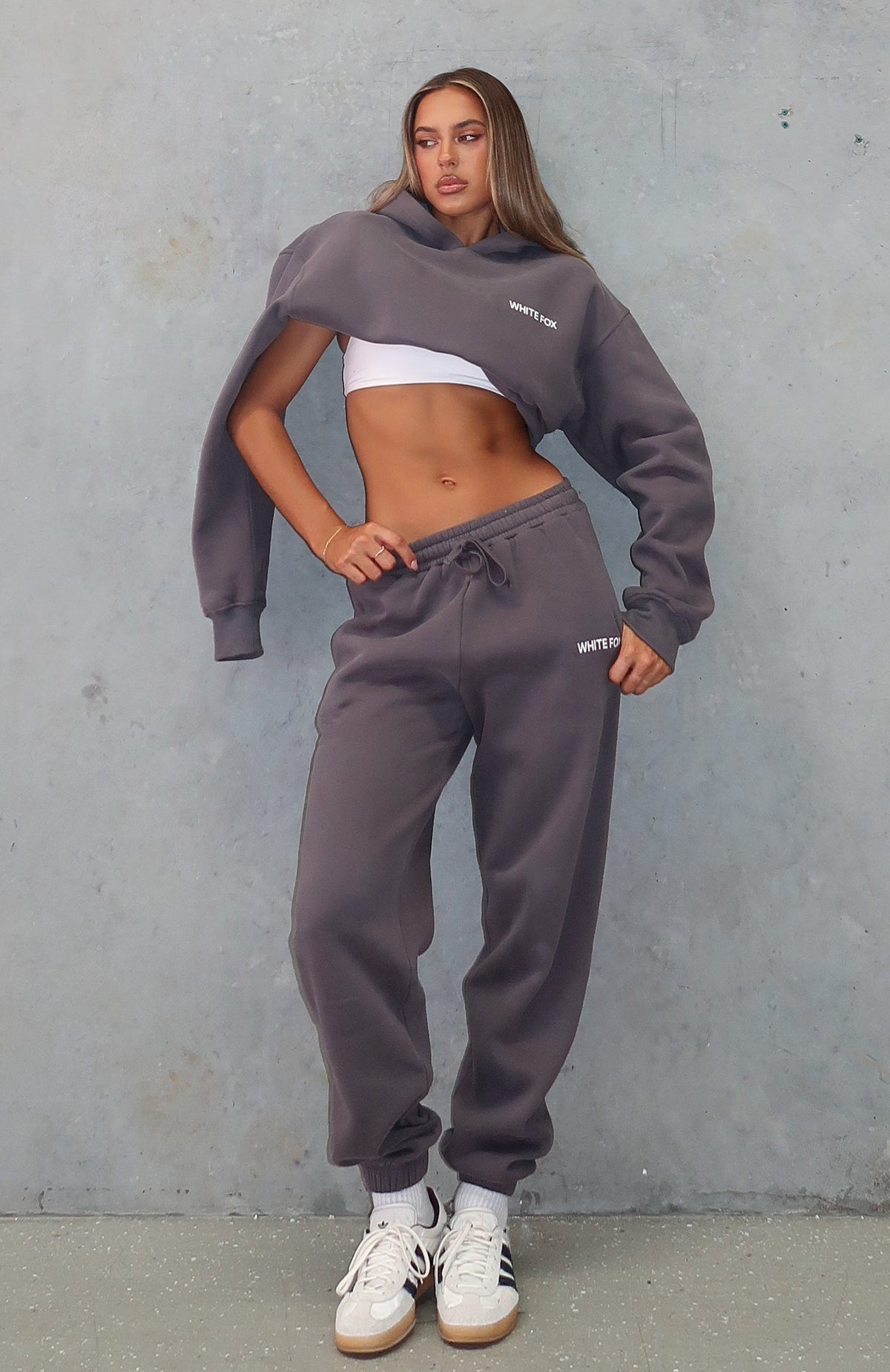 White Fox Core Classic Sweatpants Volcanic
