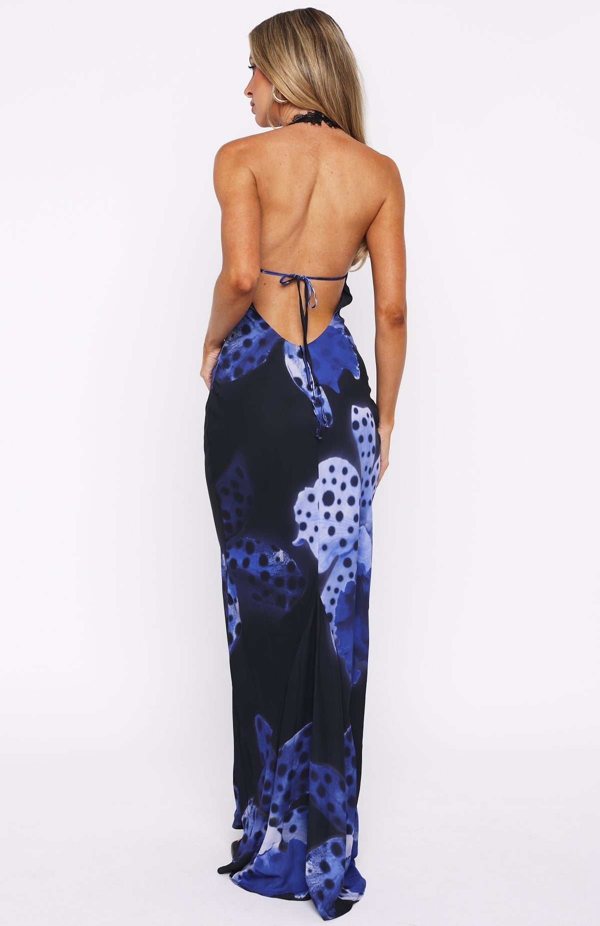 White Fox Beyond The Stars Maxi Dress Midnight Tropics