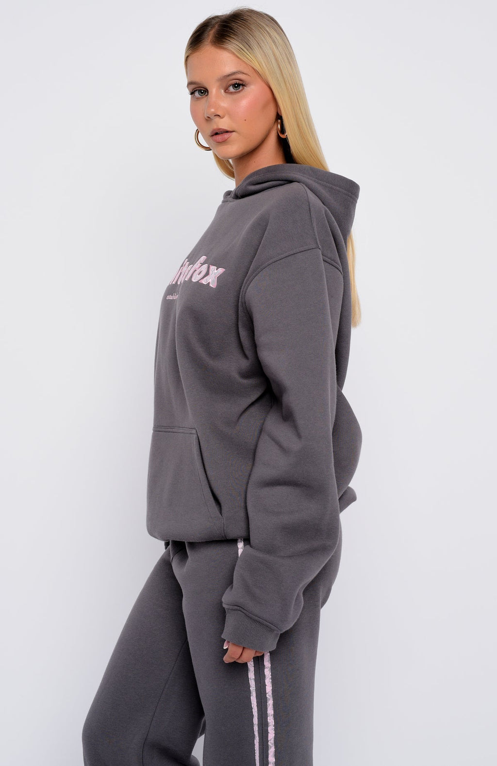 White Fox Gave You Everything Oversized Hoodie Volcanic