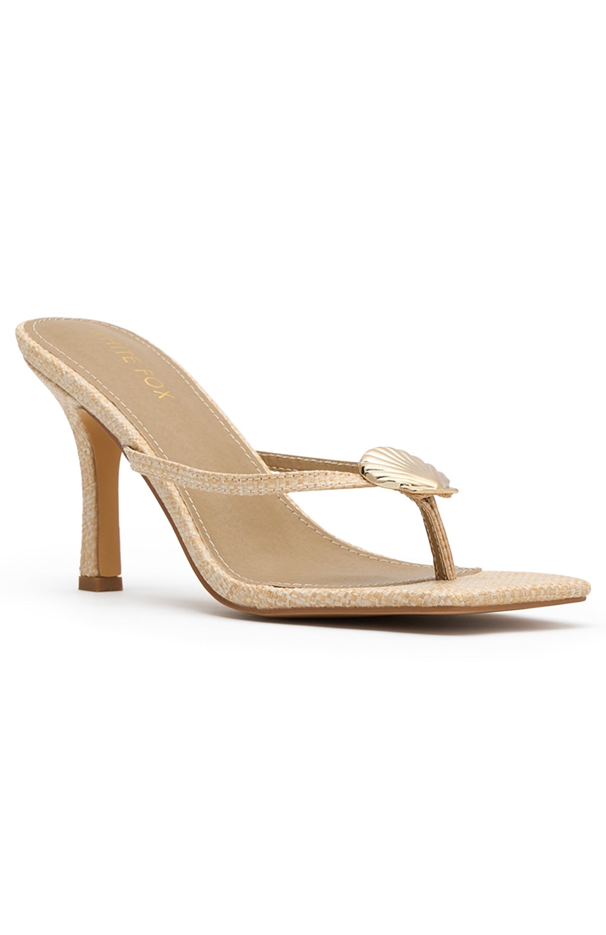 White Fox Isabelle Mules Natural