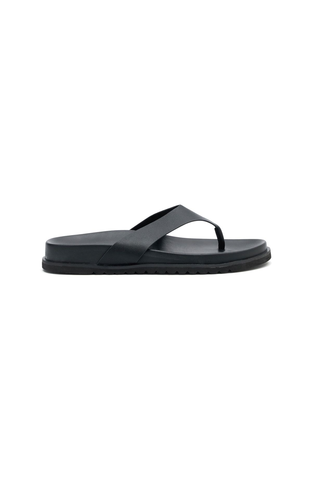 White Fox Leonato Thong Sandals Black