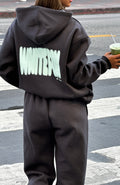 White Fox 11th Street New York Or Nowhere Oversized Hoodie Matcha Crumble