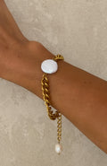 White Fox Lawson Bracelet Gold