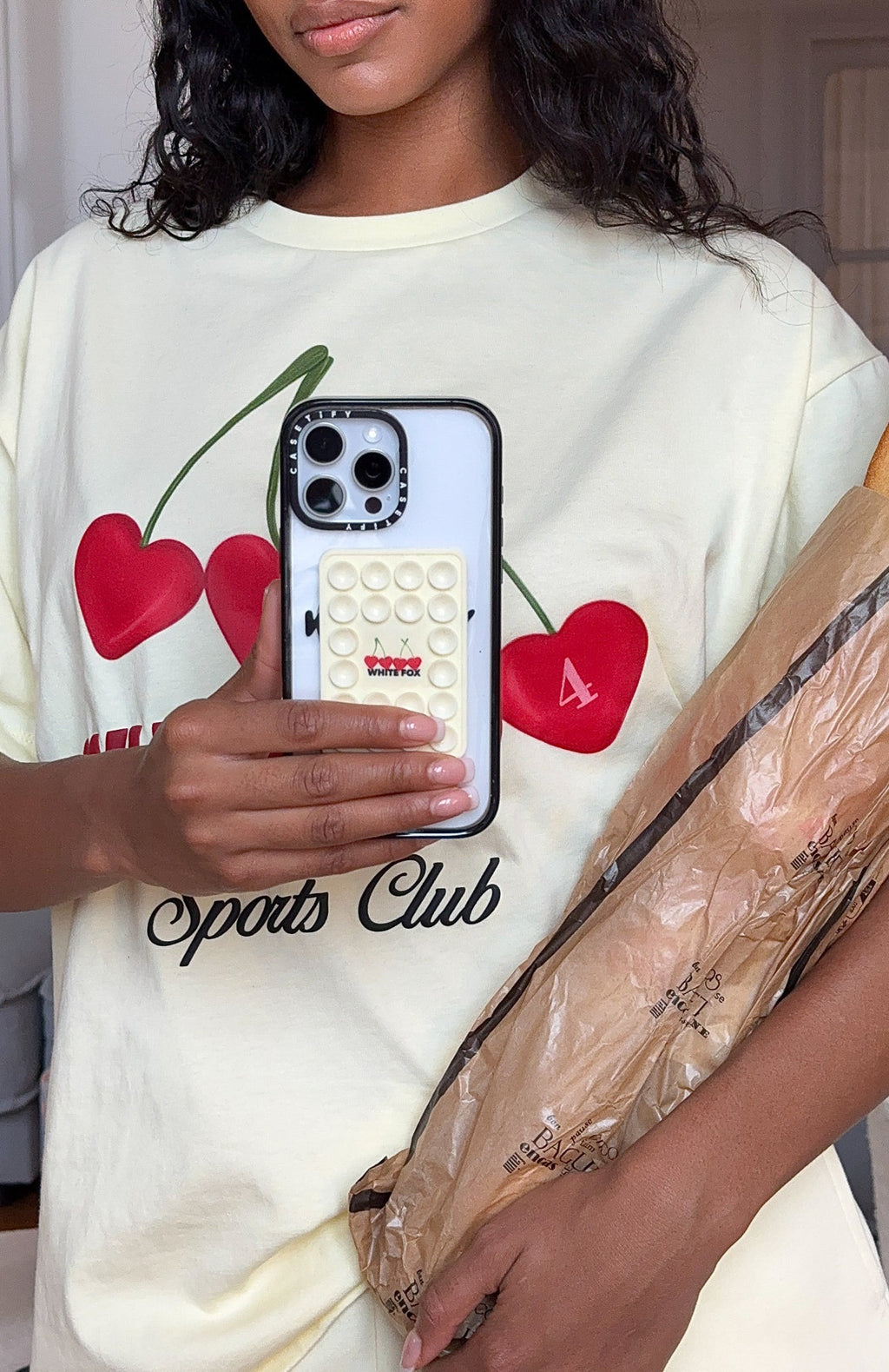 White Fox Club 14 Taylah Phone Grip Lemon