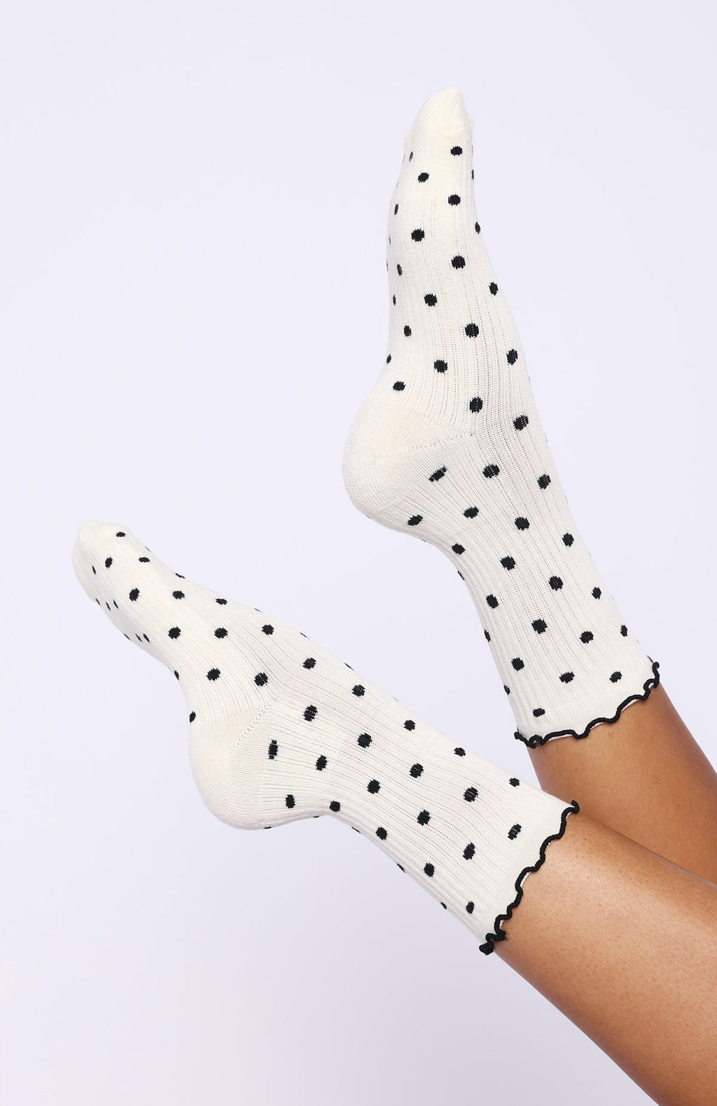White Fox Worth Sharing 2 Pack Socks Cream/Black