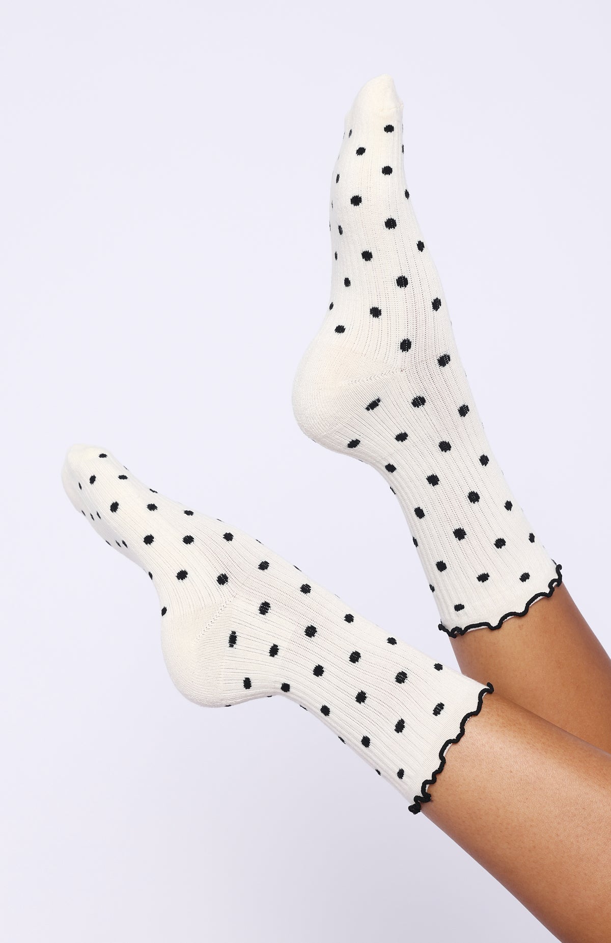 White Fox Worth Sharing 2 Pack Socks Cream/Black
