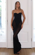 White Fox Dream Of Me Maxi Dress Black