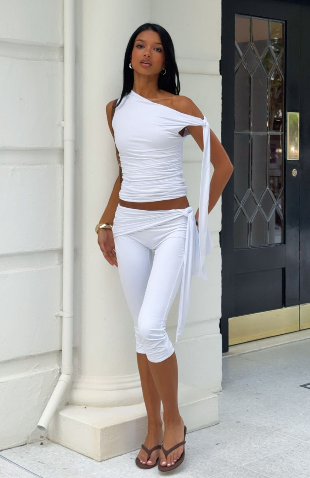White Fox Fade Away With Me Capri Pants