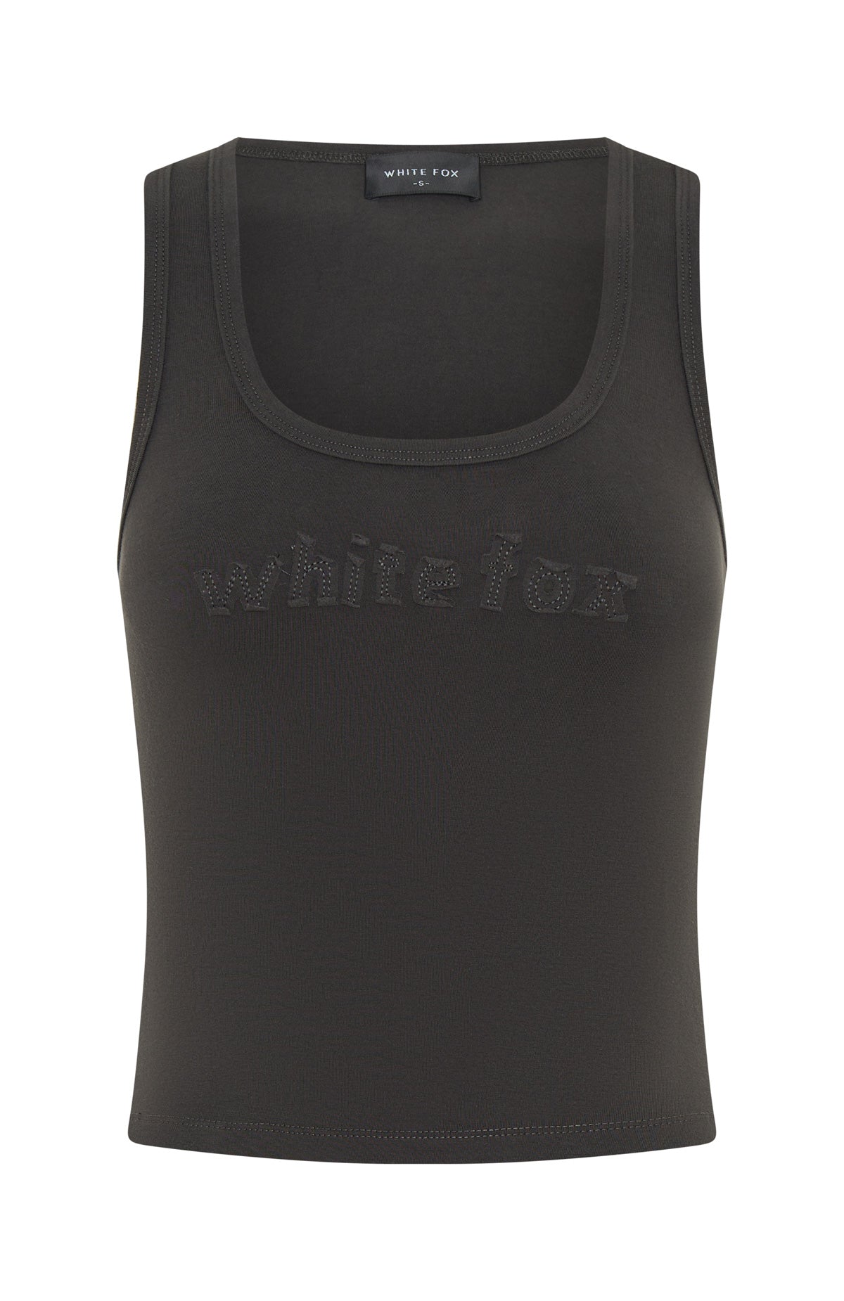 White Fox From The Archives Lexi Tank Charcoal