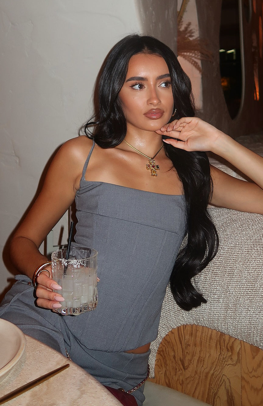White Fox Heartfelt Moments Bustier Grey