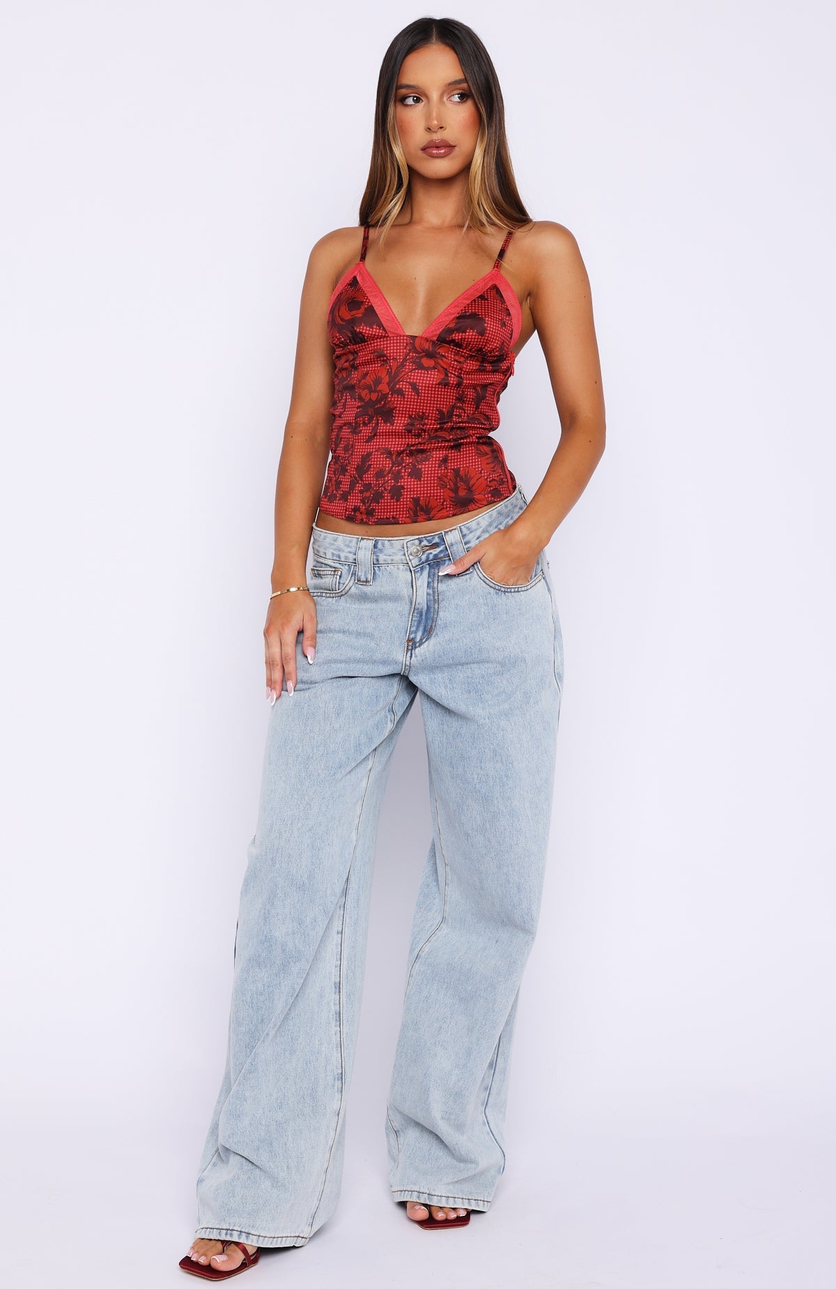 White Fox Wild Rose Top Boudoir Botanica