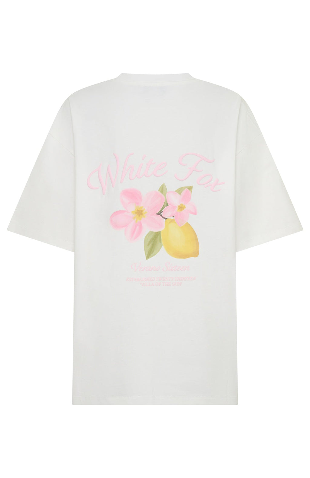 White Fox Verano Sixteen Valeria Oversized Tee White