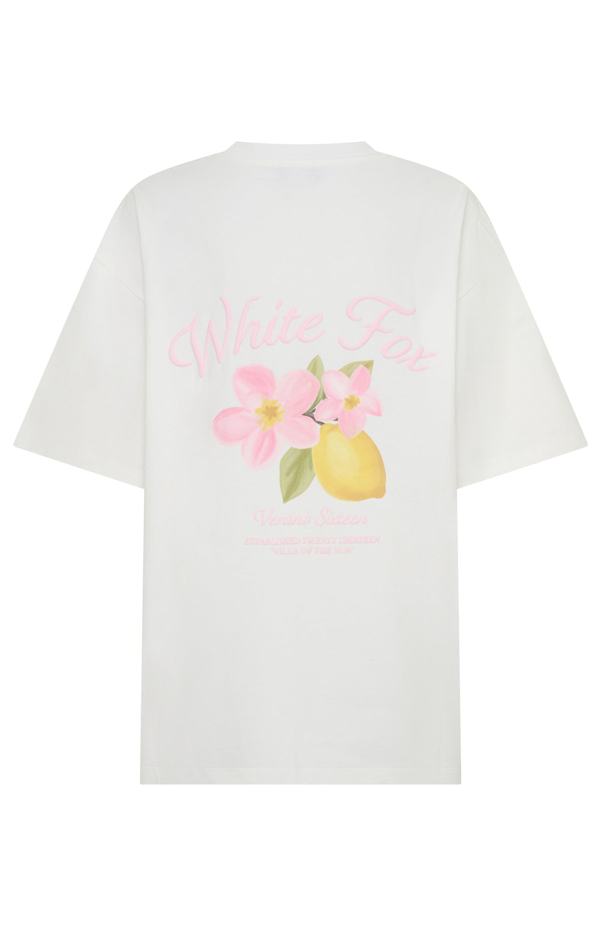 White Fox Verano Sixteen Valeria Oversized Tee White