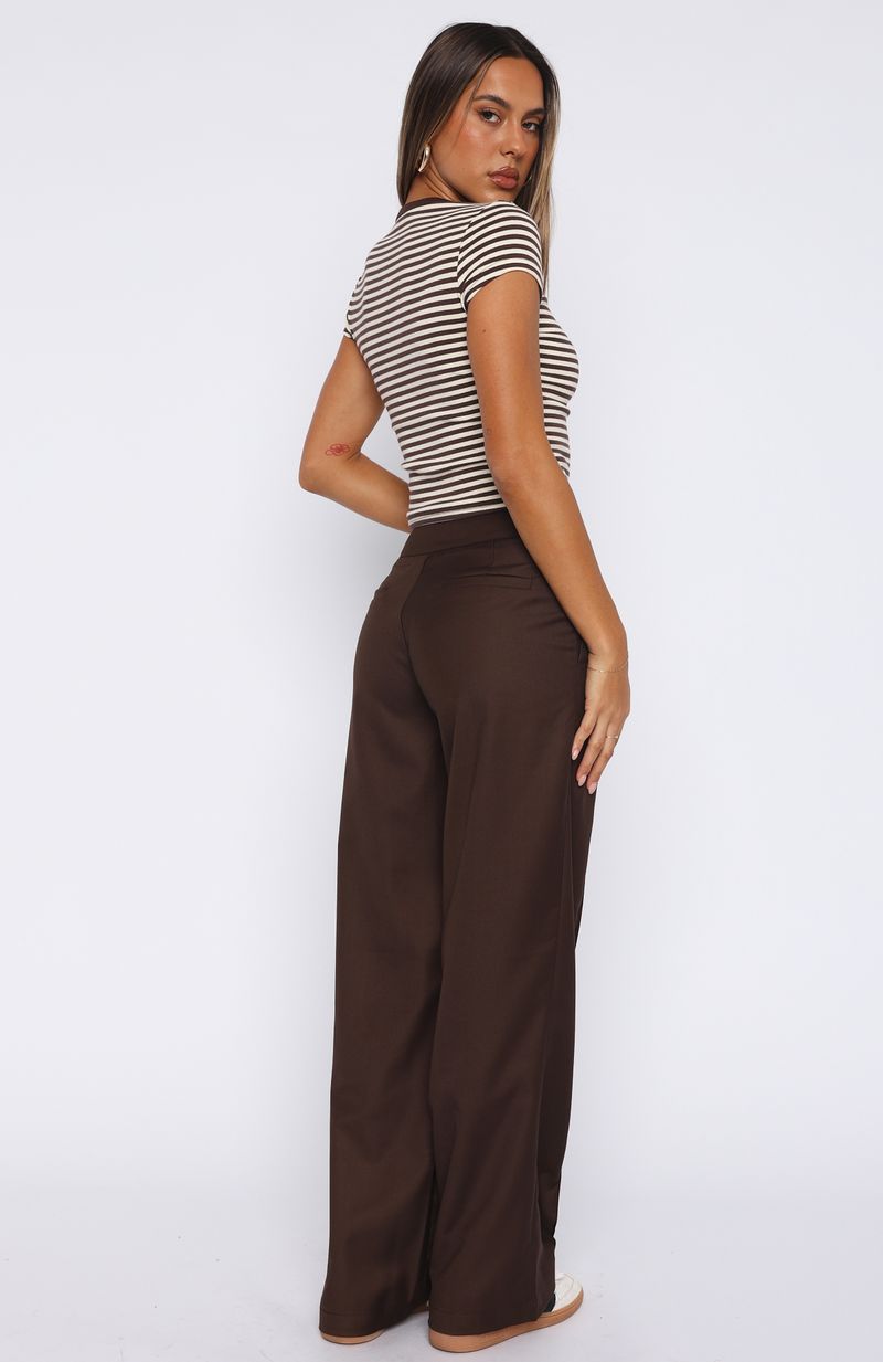 White Fox Keep It Cool Pants Chocolate