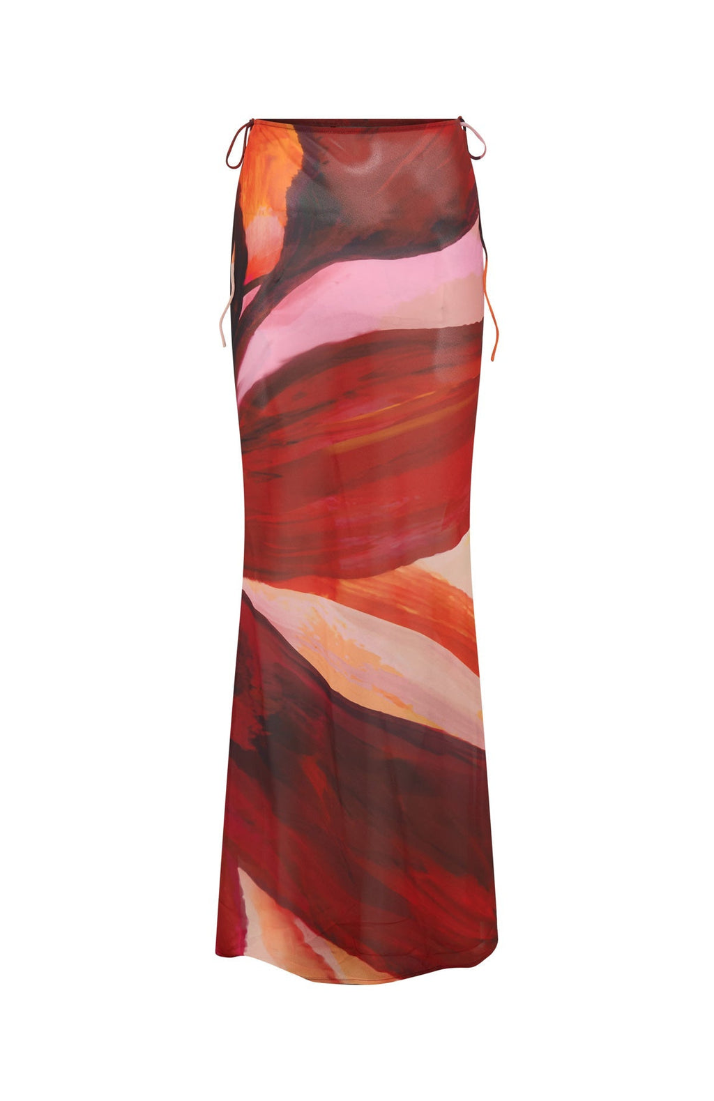 White Fox Luminous Maxi Skirt Sunset Petal