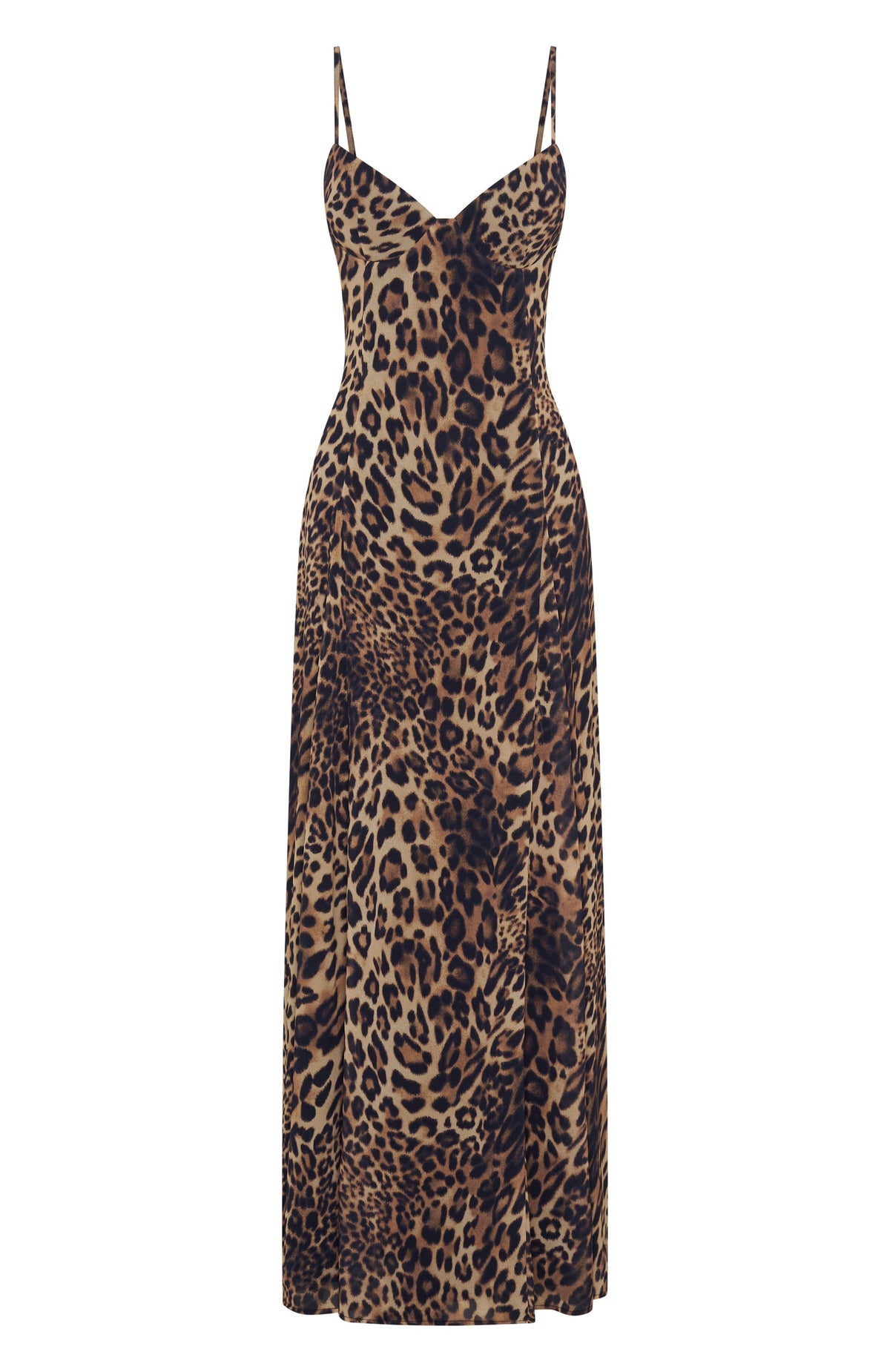 White Fox A Day In Nice Maxi Dress Leopard