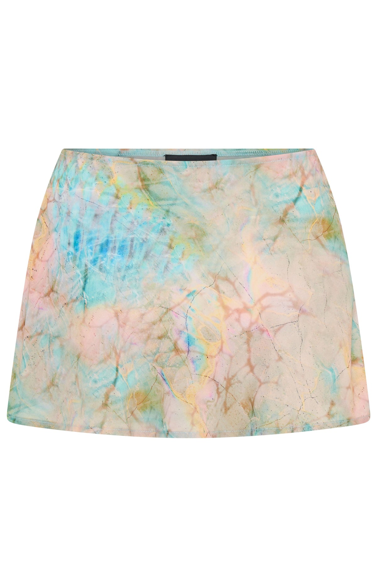 White Fox Aura Wave Mini Skirt Seaside Mottle