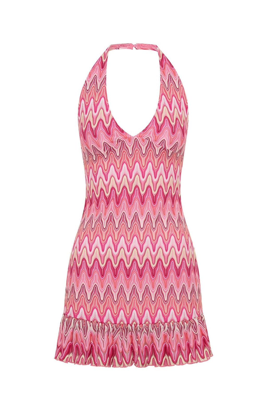 White Fox Vixen Energy Mini Dress Sunrise Waves