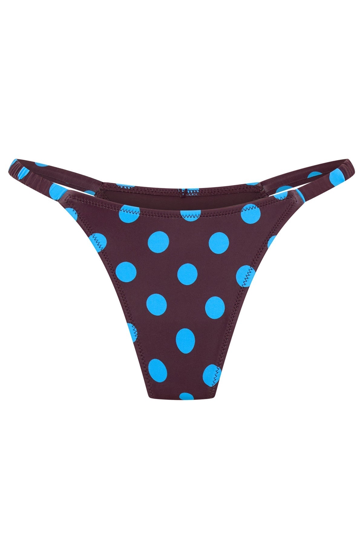 White Fox Amina Bottoms Cocoa Blue Polka Dot