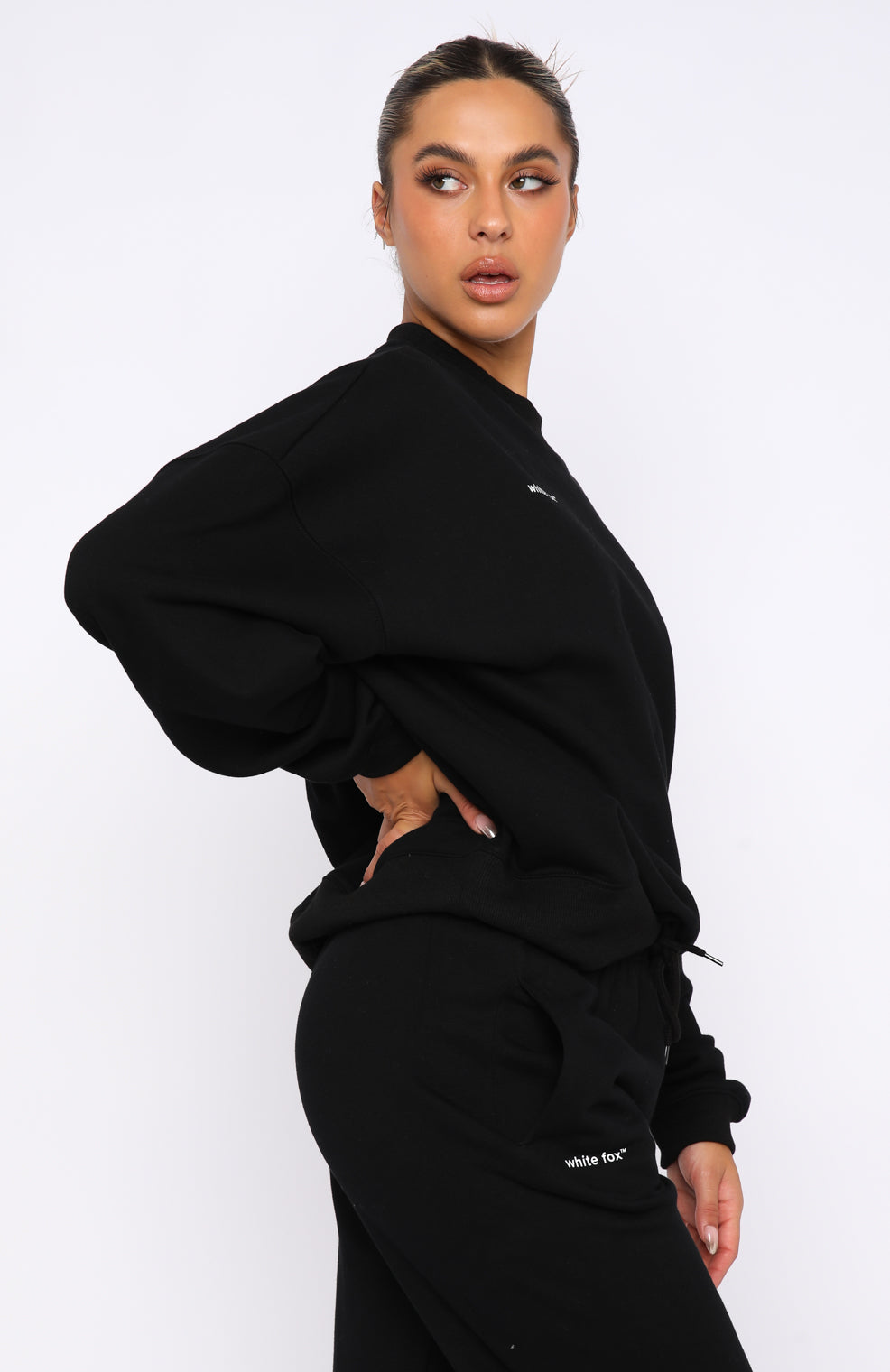 White Fox Own The Moment Sweater Black
