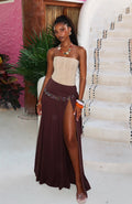 White Fox Girl's Weekend Maxi Skirt Chocolate