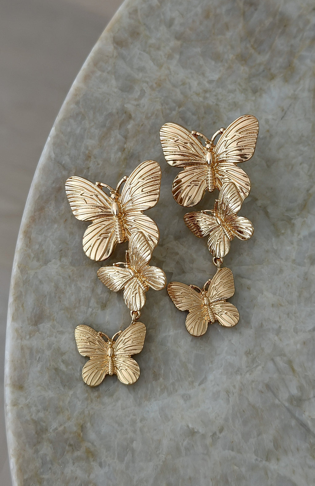 White Fox Talita Earrings Gold