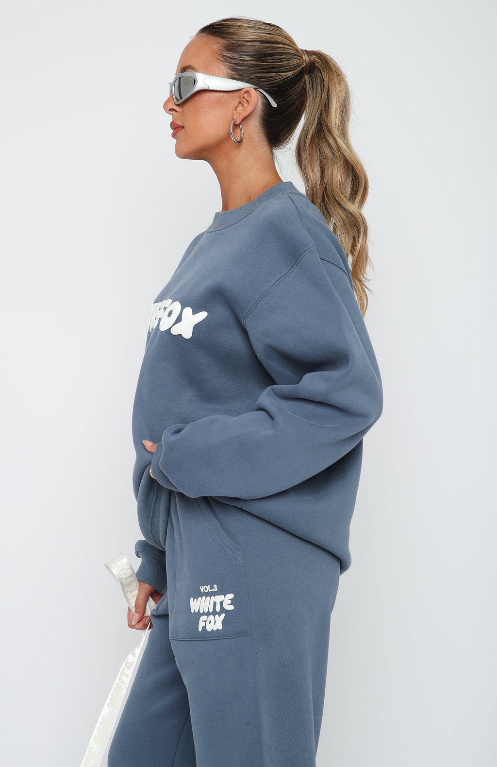 White Fox Offstage Sweater Ocean