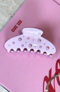White Fox Fiona Hair Clip Baby Pink