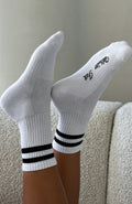 White Fox Grounded Socks White/Black