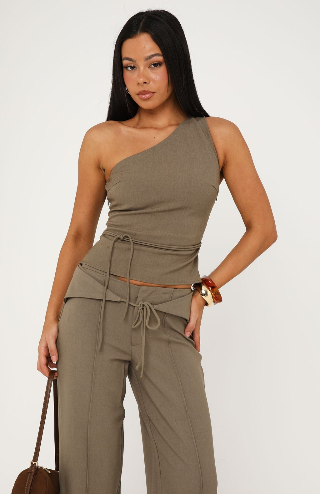 White Fox Angel And Grace Top Olive