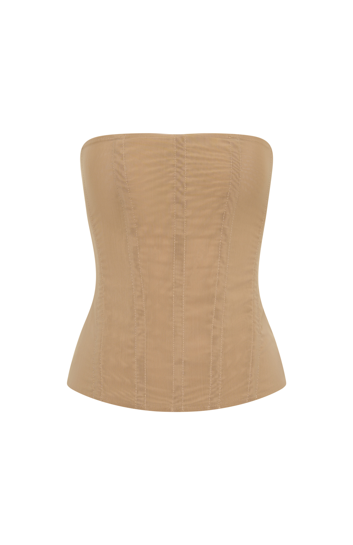 White Fox Tell Me A Secret Strapless Bustier Nude