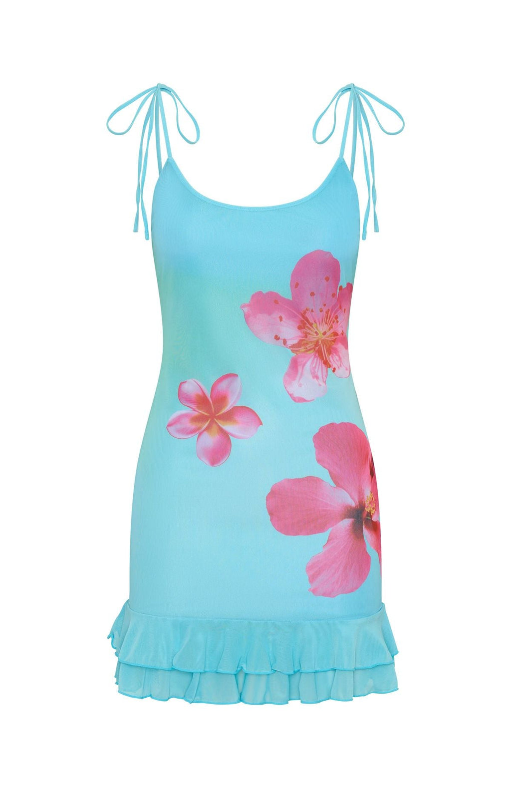 White Fox Hot Mess Mini Dress Hibiscus Splash