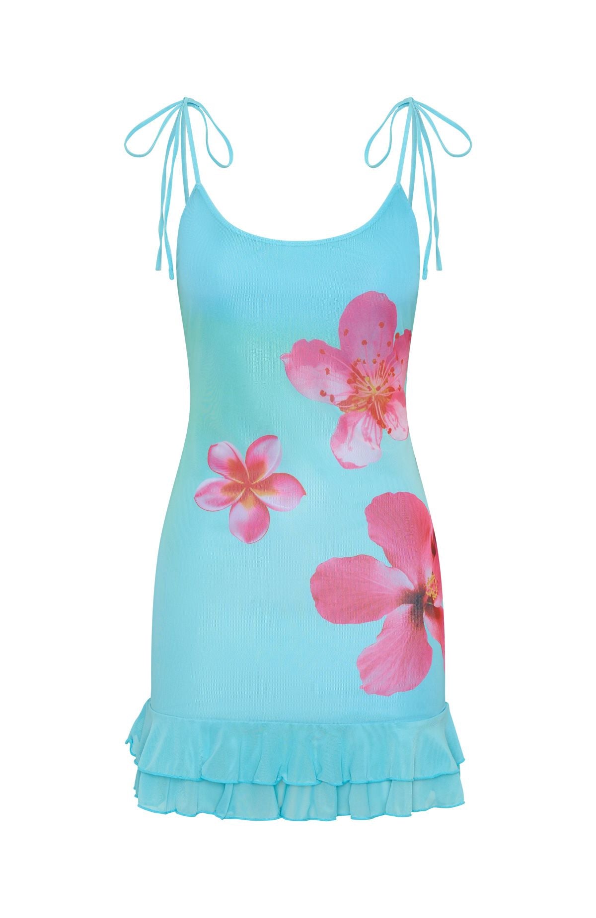 White Fox Hot Mess Mini Dress Hibiscus Splash