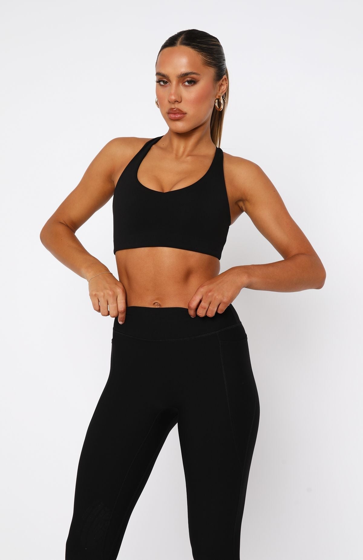 White Fox Stamina Sports Bra Black