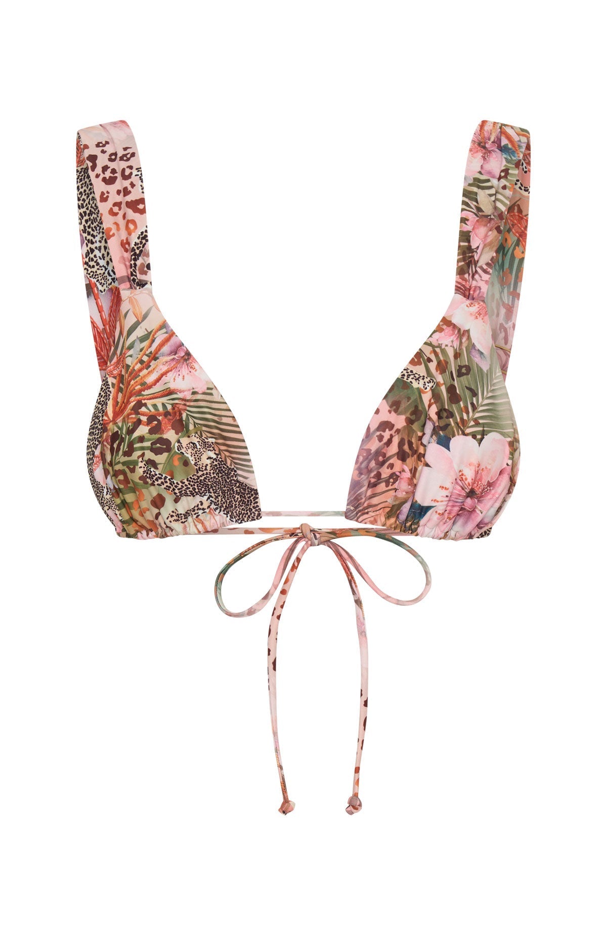 White Fox Levanto Bikini Top Feline Flora