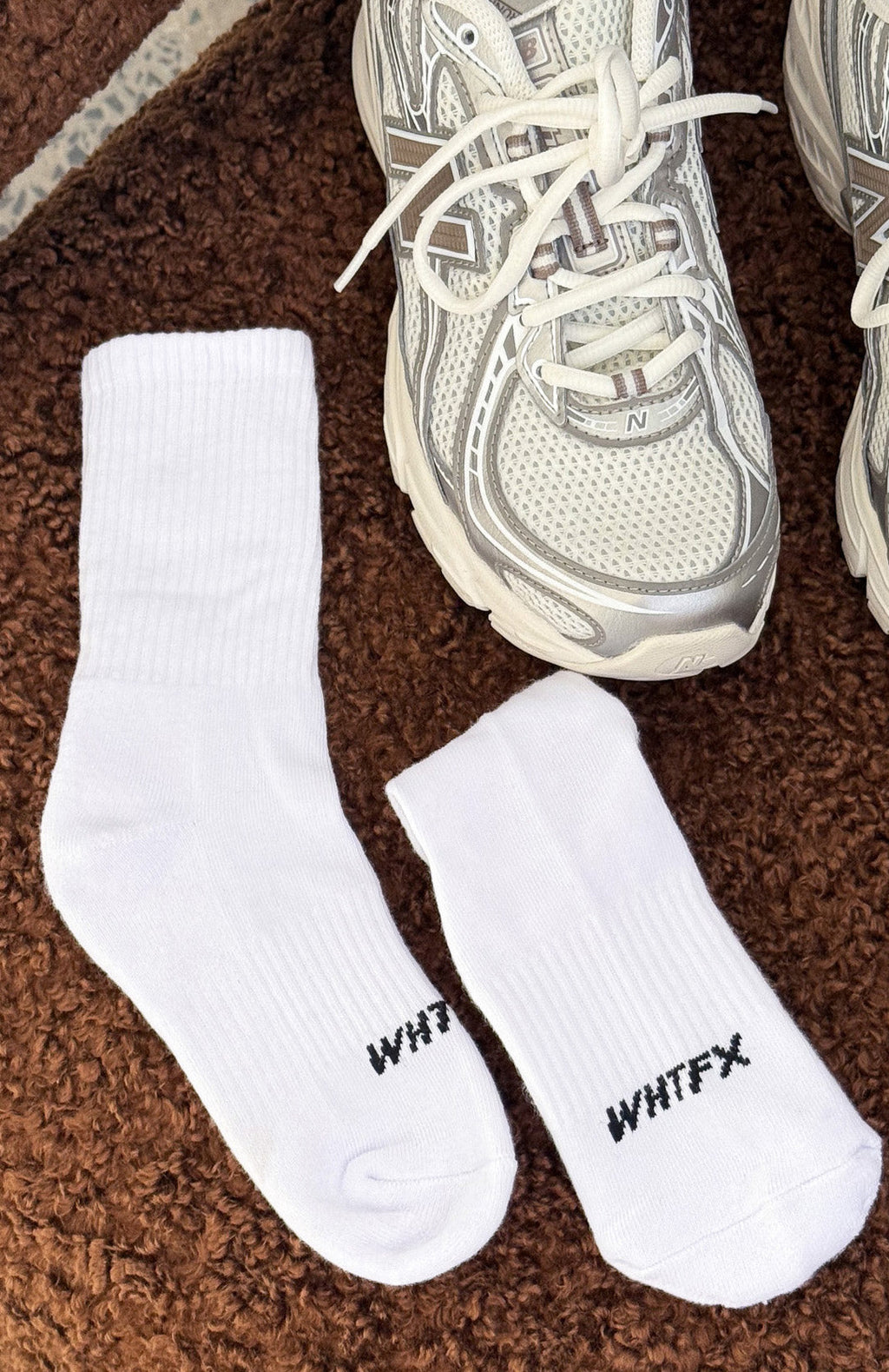 White Fox One More Look Socks White