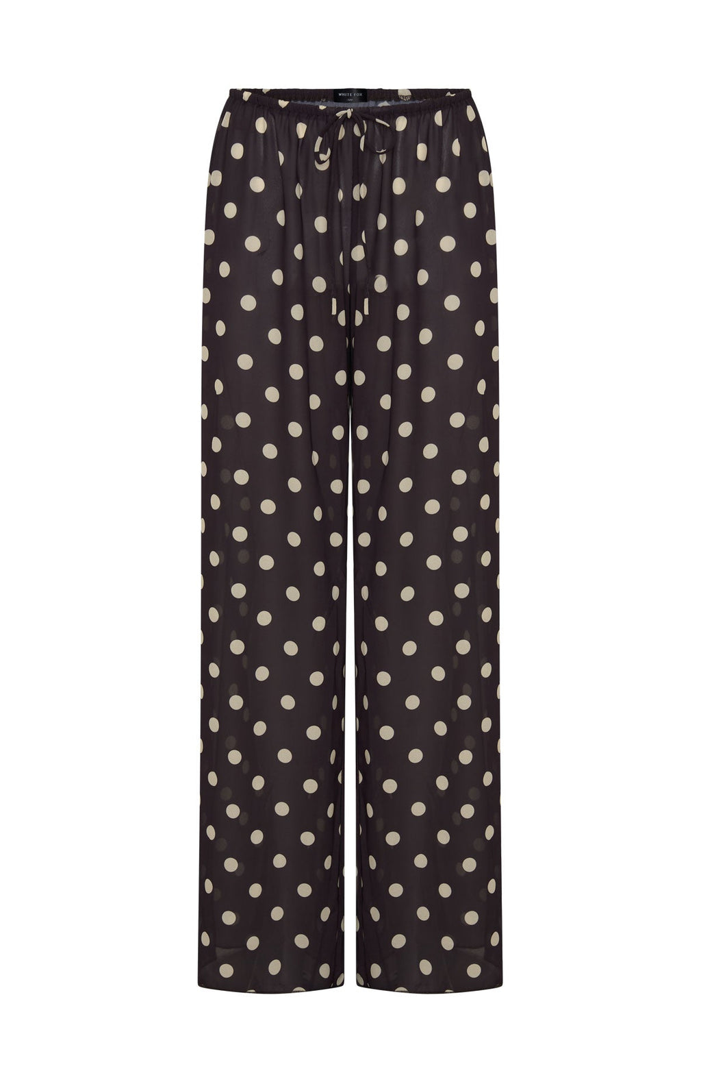 White Fox Croatian Coast Pants Choc/Cream Polka Dot