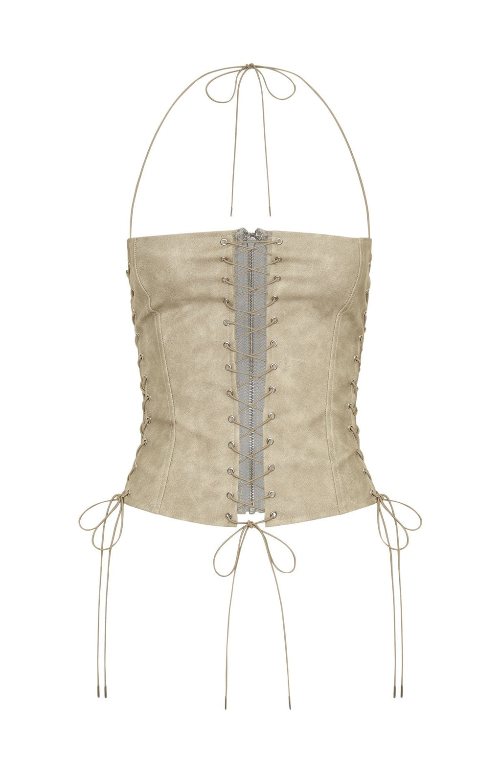 White Fox Glow All Night Bustier Stone