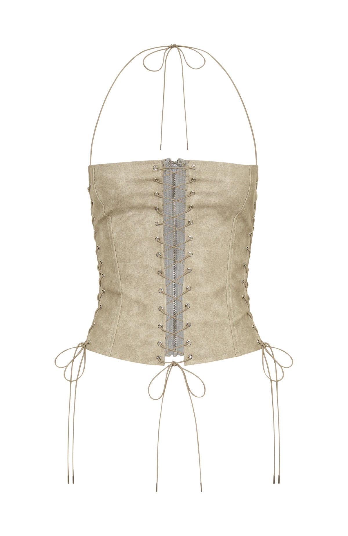 White Fox Glow All Night Bustier Stone