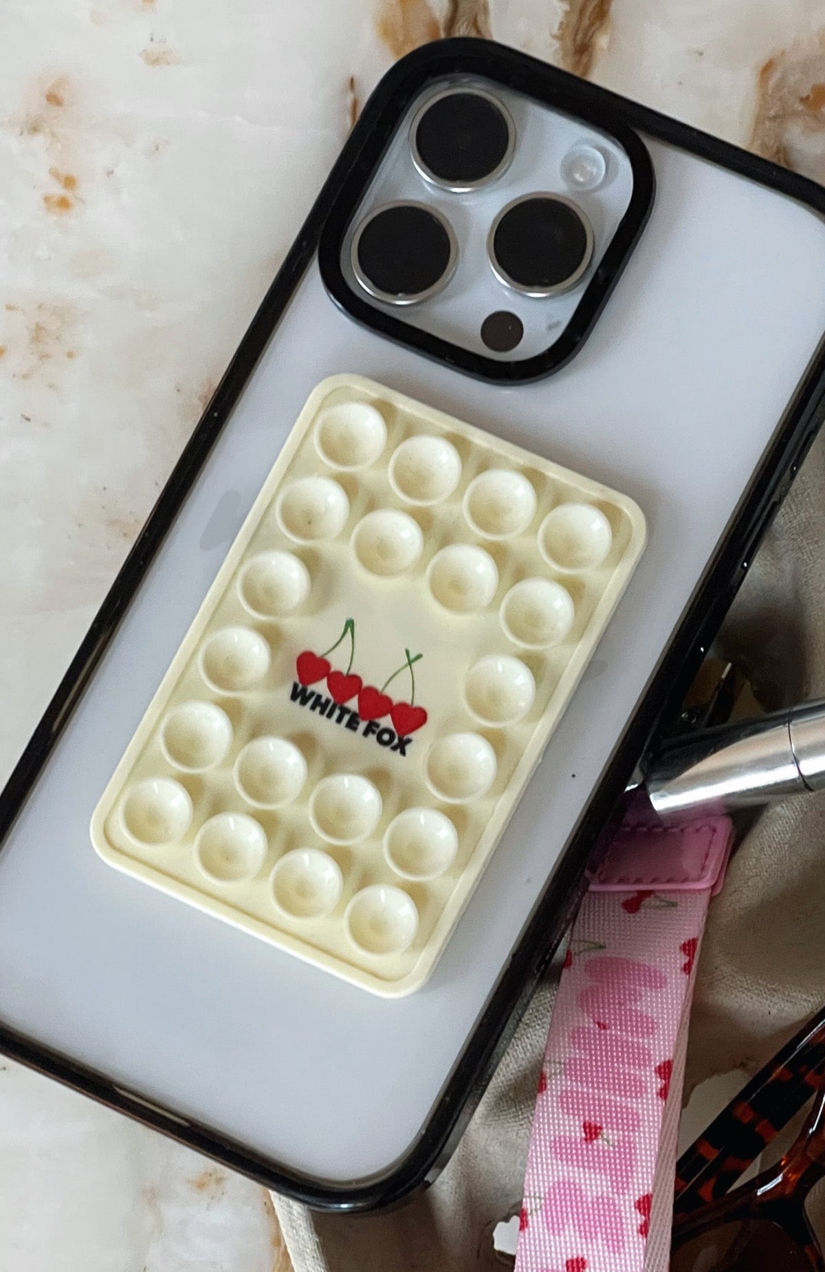 White Fox Club 14 Taylah Phone Grip Lemon